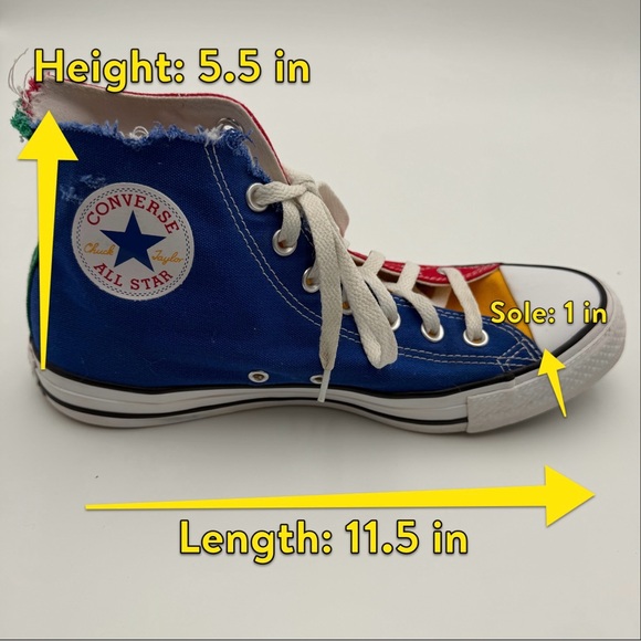 Converse Totally Thrashed Chuck Taylor All Star Hi Enamel Red Mens 8 Womens 10 - Picture 12 of 12